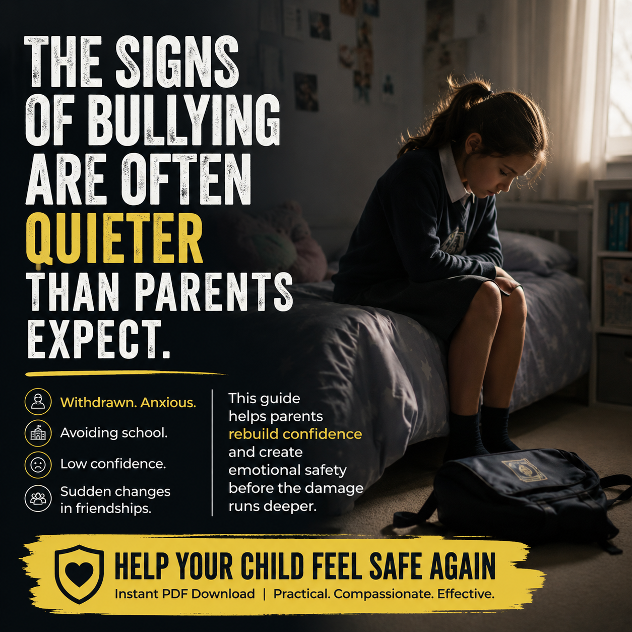 Bullying changes how children see themselves.